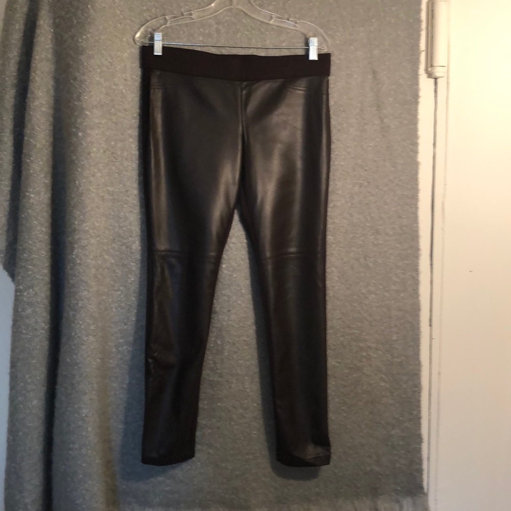 LAUREN RALPH LAUREN Faux Leather front legging